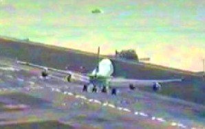 Hairy 747 landing.